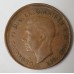 AUSTRALIA 1944Y. ONE 1 PENNY . ERROR . BROADSTRUCK MIS-STRIKE